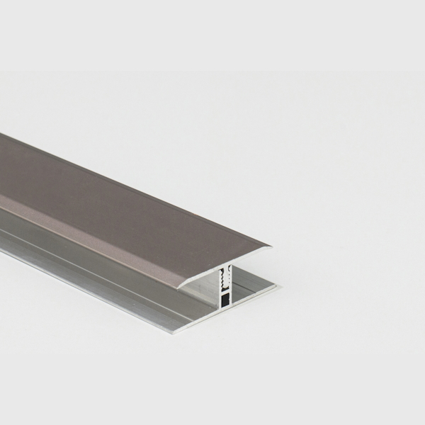 Champagne AH154 H-Channel Adjustable Height Aluminium Trims 12-15mm Image